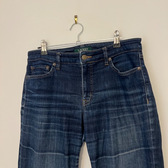 Ralph Lauren Denim Jeans Straight Leg Dark Wash Size 6 Inseam 29 Inch - Picture 4 of 16